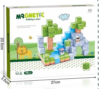Forest theme 2.5CM magnetic block 78P   ITEM NO.： W046739