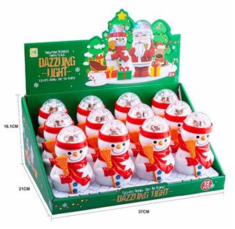 Snowman Flash Stick 12pcs/box   ITEM NO.： W042080