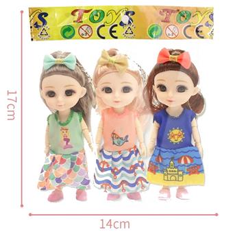 4-inch Seafood Head Flower Doll with Keychain 3PCS/Bag   ITEM NO.： W048931