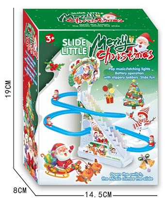 Santa Claus climbs stairs (9 pieces)   ITEM NO.： W057423