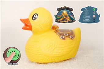 Rubber coated animal mount, big yellow duck (with call IC)   ITEM NO.： W046336