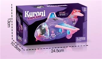 Electric stunt rotating Kuromi large aircraft (excluding electricity), electric airplane, electric passenger plane, cartoon airplane model   ITEM NO.： W054404