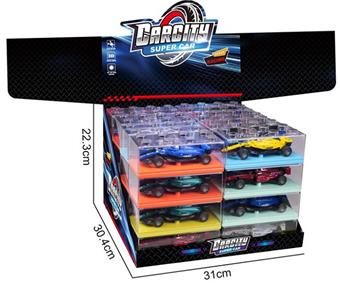1: 36 Colorful Warrior Alloy Car Ferrari Racing Illusion Black/White/Red Tri color Hybrid   ITEM NO.： W047214