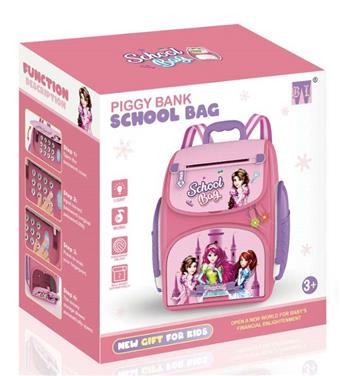 Cartoon Princess backpack piggy bank   ITEM NO.： W051624