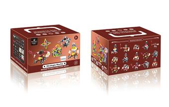 Magnetic Rod Transformation Mech Supreme Edition 208PCS   ITEM NO.： W047338