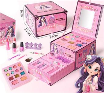 Exquisite and gorgeous double-layer craft box makeup set combination   ITEM NO.： W060456