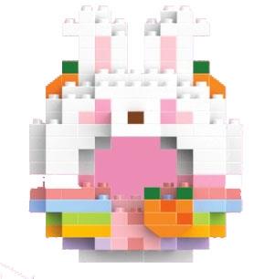 Sweet Donut Cute Rabbit 190PCS   ITEM NO.： W045077