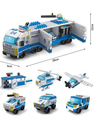 Police 1000pcs building blocks   ITEM NO.： W045968