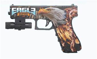 Eagle Graffiti Manual Inflatable Water Bullet Gun with Infrared, Comes with One Pack of Bubble Water Bullets, One Pack of Dry Water Bullets, Two Mixed Models   ITEM NO.： W063857