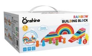 Rainbow Building Blocks   ITEM NO.： W043452