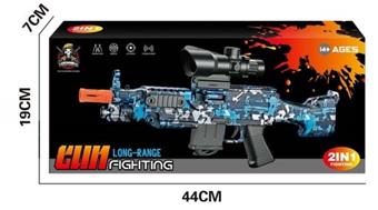 M416 Manual Rifle Blue 2-in-1 (Water Bullet/EVA Bullet)   ITEM NO.： W063049