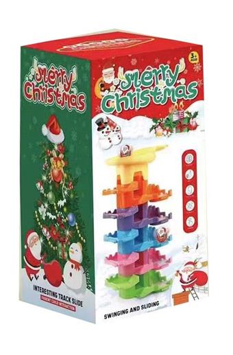 DIY Christmas Ball Track Puzzle Assembly Building Blocks   ITEM NO.： W046505