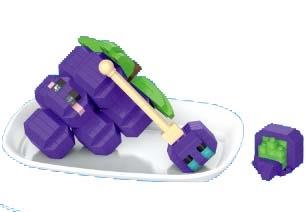 Fruit Diary Grape 312PCS   ITEM NO.： W045027
