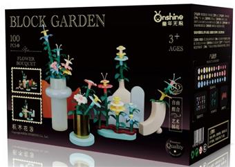 Colorful Building Blocks Garden -100pcs   ITEM NO.： W043492