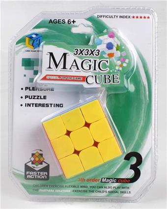 (GCC) Third order solid color Rubik's Cube puzzle puzzle puzzle puzzle, decompression and venting puzzle toy, finger game   ITEM NO.： W042783