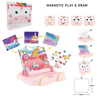 Unicorn Scene Learning Box (Small)   ITEM NO.： W061606