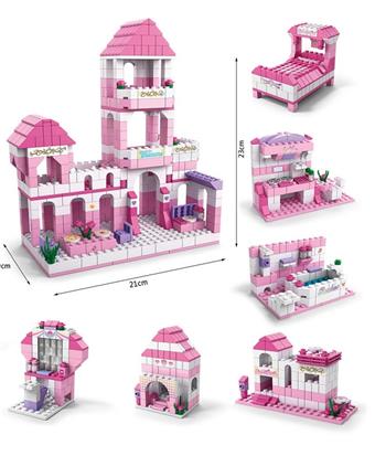 Princess House 1000pcs building blocks   ITEM NO.： W045978