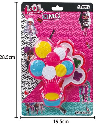 Surprise doll balloon with a layer of cosmetics   ITEM NO.： W058159
