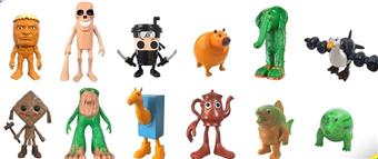 Shanhaijing Wooden Stick Doll 16 Blind Box Display Box   ITEM NO.： W055617
