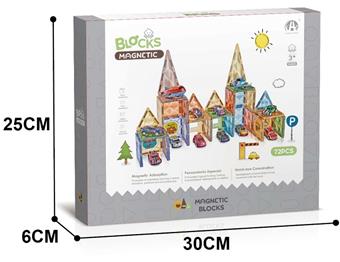7.5CM Star Diamond Magnetic Plate Aircraft Car Theme 72P   ITEM NO.： W046691