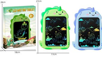 8.5-inch cartoon dinosaur color screen LCD electronic writing board drawing board graffiti drawing board handwriting board (CR2025 power pack * 1) monochrome clear installation   ITEM NO.： W056485