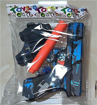 Graffiti inflation water gun (7-8mm), mixed red and blue colors   ITEM NO.： W063725