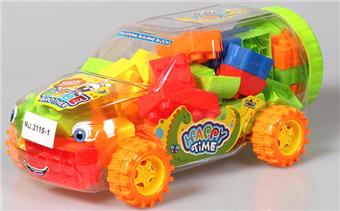 Small off-road vehicle puzzle building block multi-color mixed weighing 180 grams (approximately 30-40 PCS)   ITEM NO.： W046256