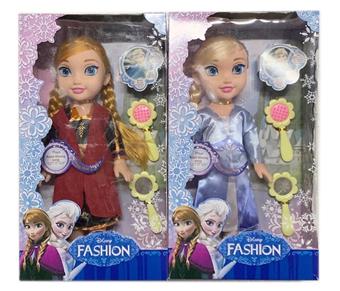 16 inch empty body active hand ice and snow Barbie with sun comb and mirror 2 mixed designs   ITEM NO.： W055510
