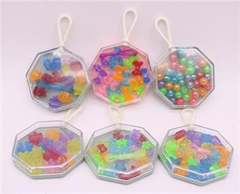 DIY puzzle bead keychain   ITEM NO.： W048779