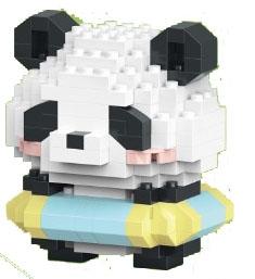 Swimming Circle 180PCS Panda Low Price Impulse Edition - Micro Particle Building Blocks   ITEM NO.： W044742
