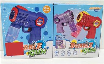Fully automatic bubble gun, 4 mixed models   ITEM NO.： W055763