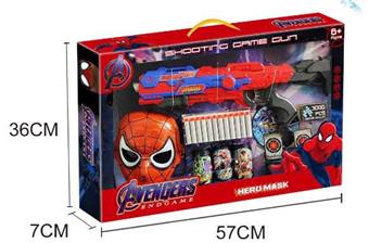 (Spider Man) Soft Bullet. Water bullet dual-purpose gun   ITEM NO.： W065370
