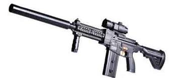 M416 Black Electric Repeating Soft Bullet Gun   ITEM NO.： W064864