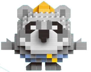 Raccoon 206PCS Low Price Impulse Edition - Micro Particle Building Blocks   ITEM NO.： W044834