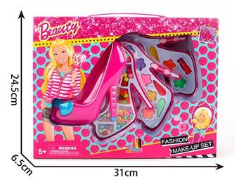 Fashion Barbie High Heels with Three Layers of Beads and Cosmetics   ITEM NO.： W058354