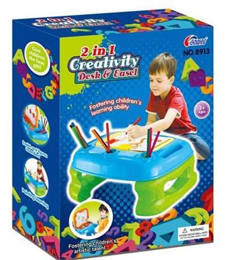 2-in-1 easel learning desk   ITEM NO.： W061471