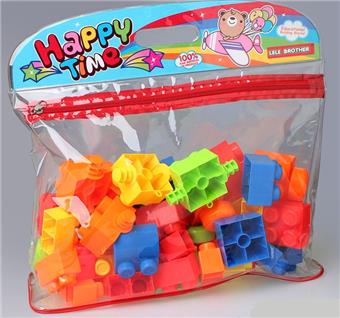 Large card head bag with multiple colored mixed blocks (72PCS)   ITEM NO.： W046226