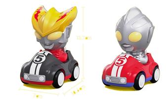 Four wheel Ultraman pressure car (10pcs)   ITEM NO.： W042173