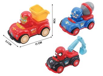 Avengers Inertia Car (12pcs/box)   ITEM NO.： W042178