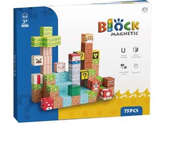 2CM Mario themed magnetic block 75P   ITEM NO.： W046822