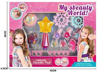 Five pointed star nail bead hair and nail toy set   ITEM NO.： W059456