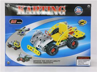 Metal assembled toys 92pcs   ITEM NO.： W042445
