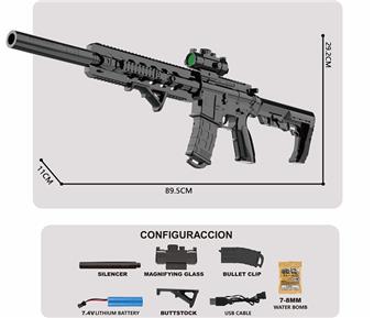 Electric Water Bullet Gun - M4 Viper Hand Automatic Bottom Feeding (Cartridge Version)   ITEM NO.： W063205