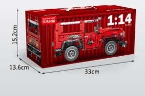 1: 14-j40 rebound truck container version 910pcs (low-priced impulse version -) micro particle building blocks   ITEM NO.： W044859