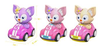 Four Wheel Lina Belle Pressure Car (10pcs)   ITEM NO.： W042166