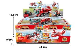 Fire rescue eight in one 629PCS (8PCS/box)   ITEM NO.： W045948