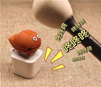 Dumb and Cute Wooden Fish Keychain [Voice Version] - Multi functional Keychain Decompression Toy Keychain Press Keychain   ITEM NO.： W048420