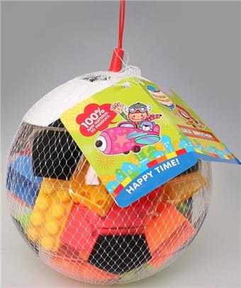 Football puzzle building blocks mixed with multiple colors weighing 140g (approximately 20-25PCS)   ITEM NO.： W046239