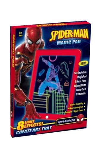 Spider Man Fluorescent Writing Board with 8-Color Lights (English Packaging)   ITEM NO.： W056661