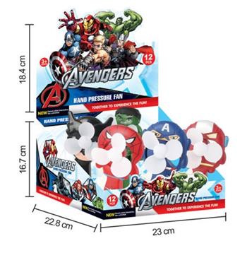 Avengers handheld fans 12PCS   ITEM NO.： W042107